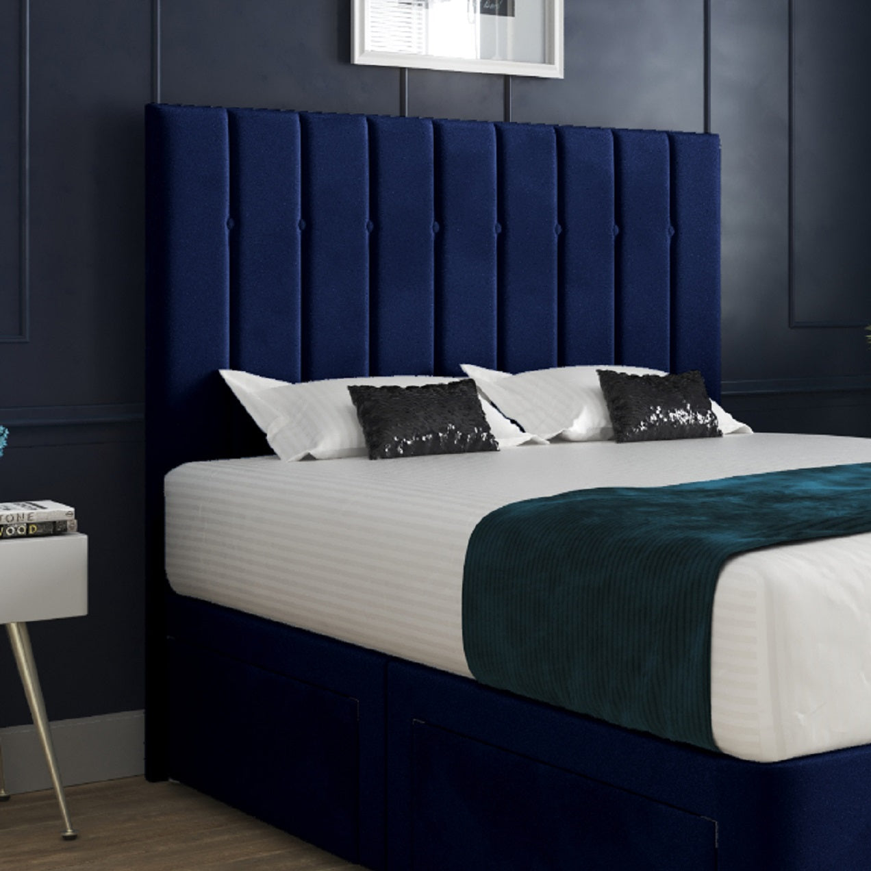 Marcelo Upholstered Soft Velvet Bed Frame