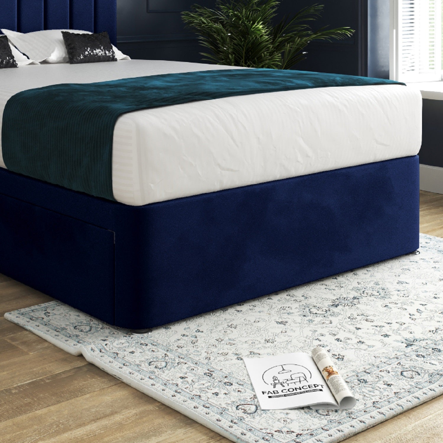 Marcelo Upholstered Soft Velvet Bed Frame