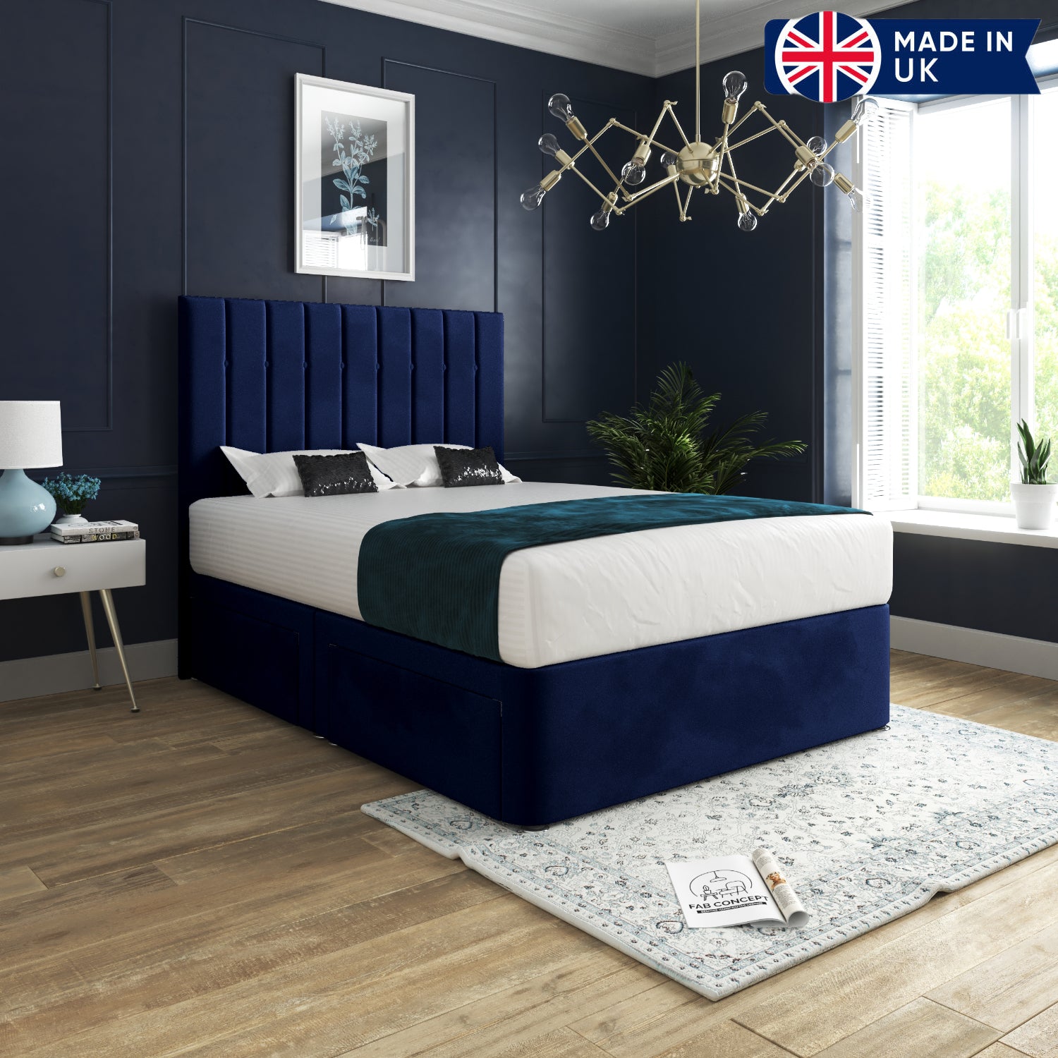 Marcelo Upholstered Soft Velvet Bed Frame