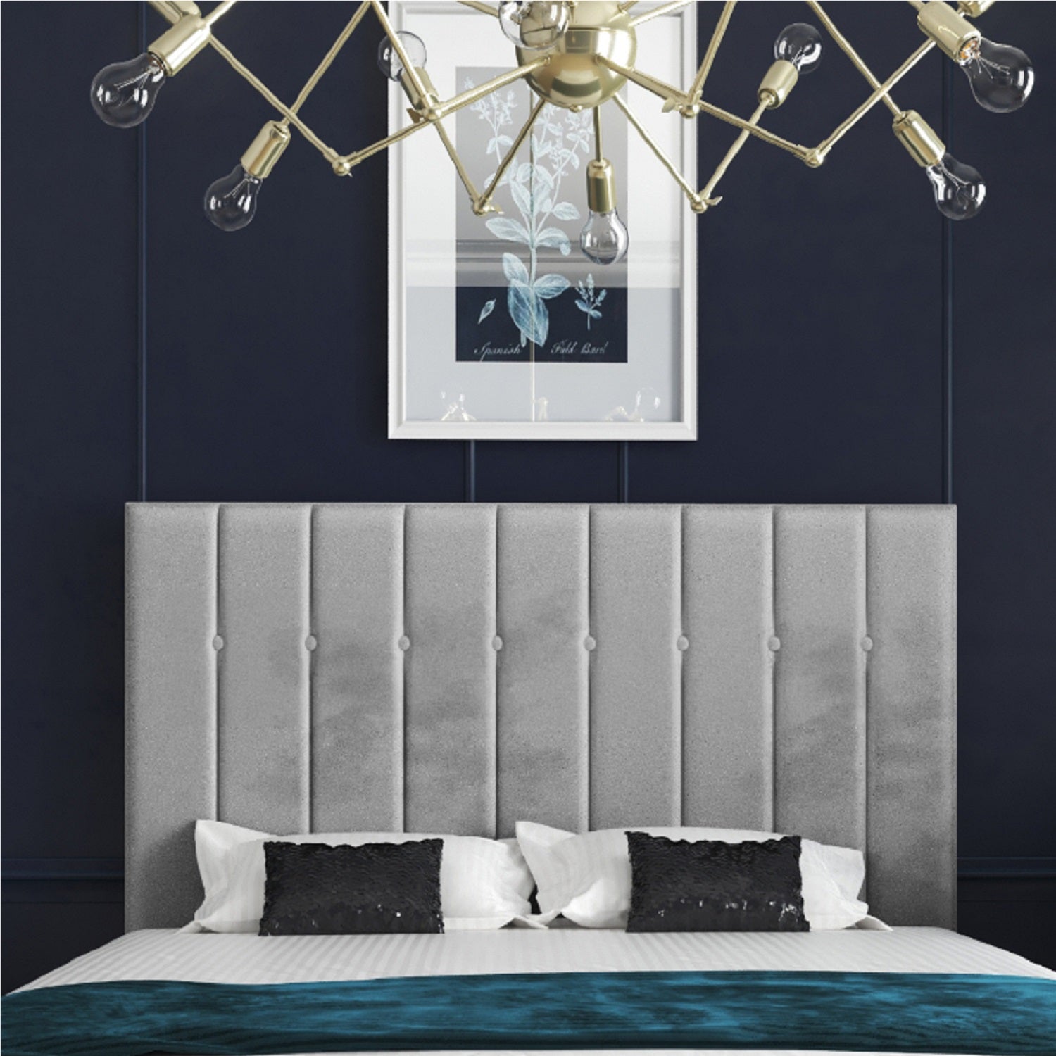 Marcelo Upholstered Soft Velvet Bed Frame