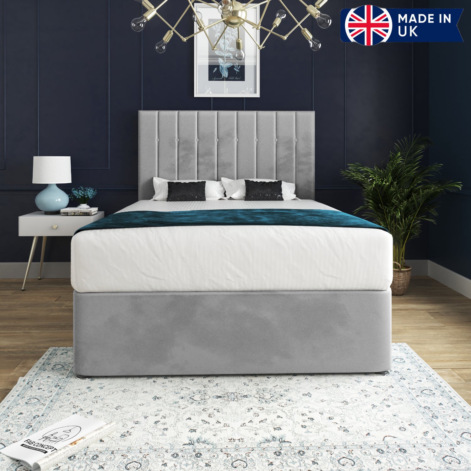 Marcelo Upholstered Soft Velvet Bed Frame