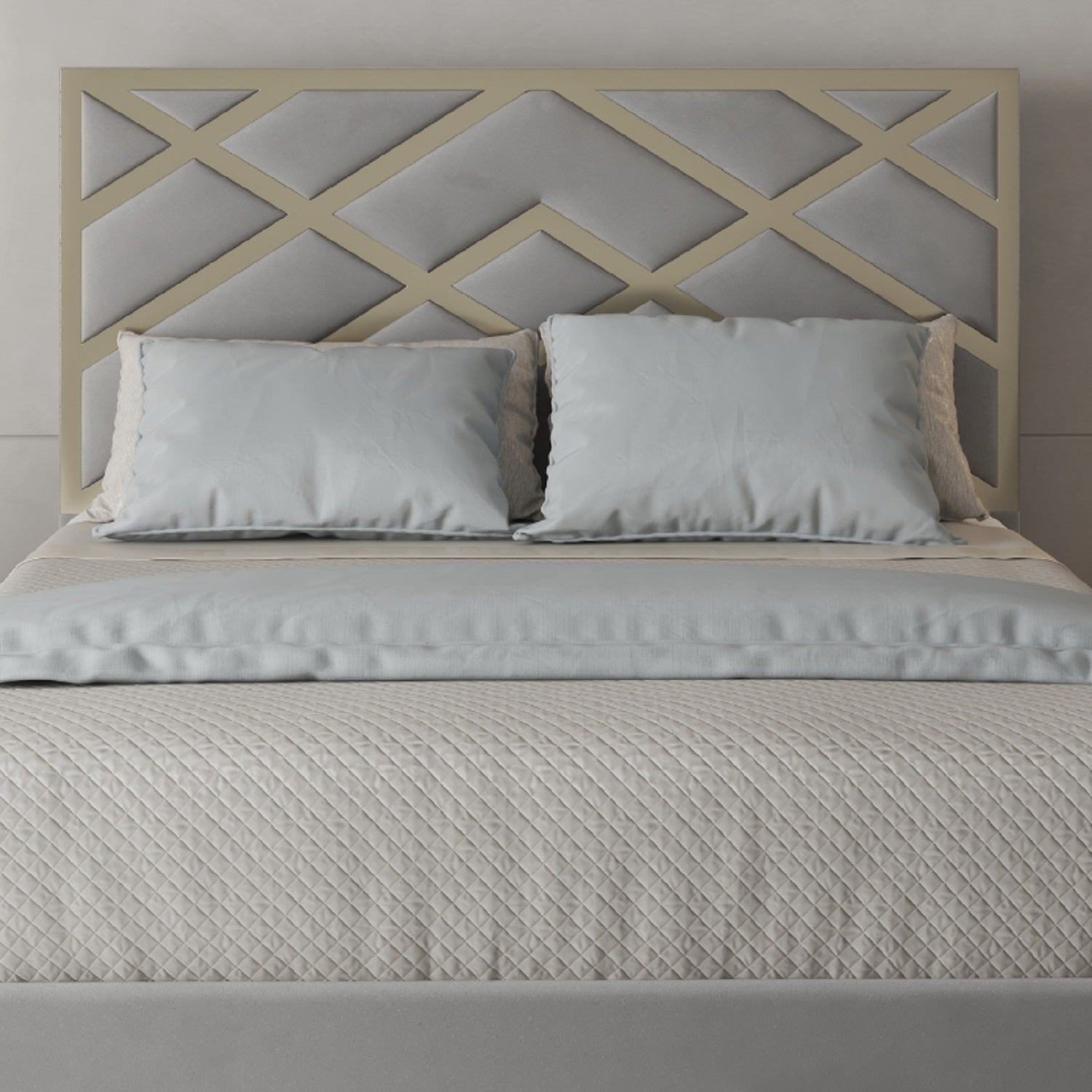 Mayfair Upholstered Soft Velvet Metal Bed Frame