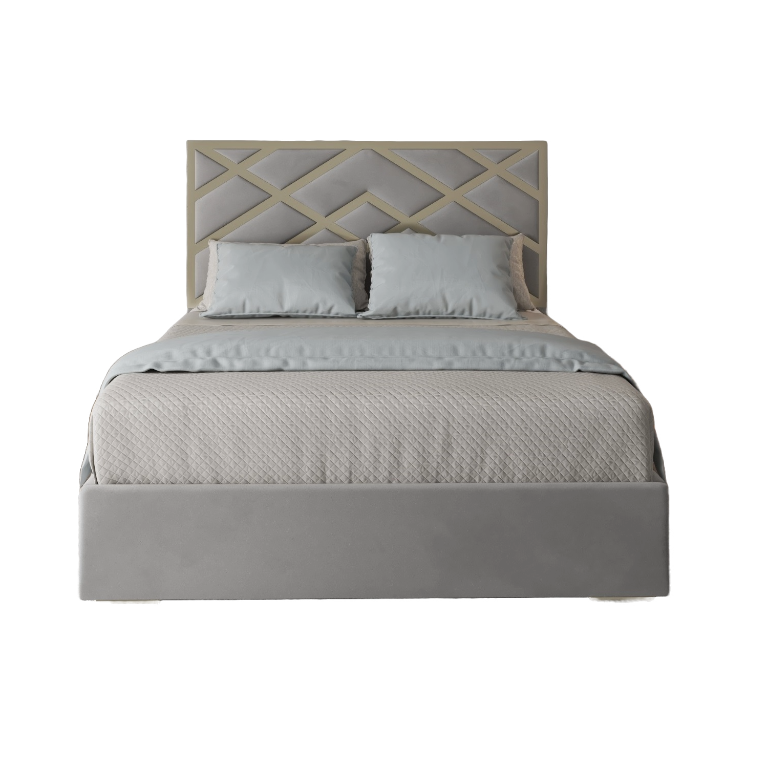 Mayfair Upholstered Soft Velvet Metal Bed Frame