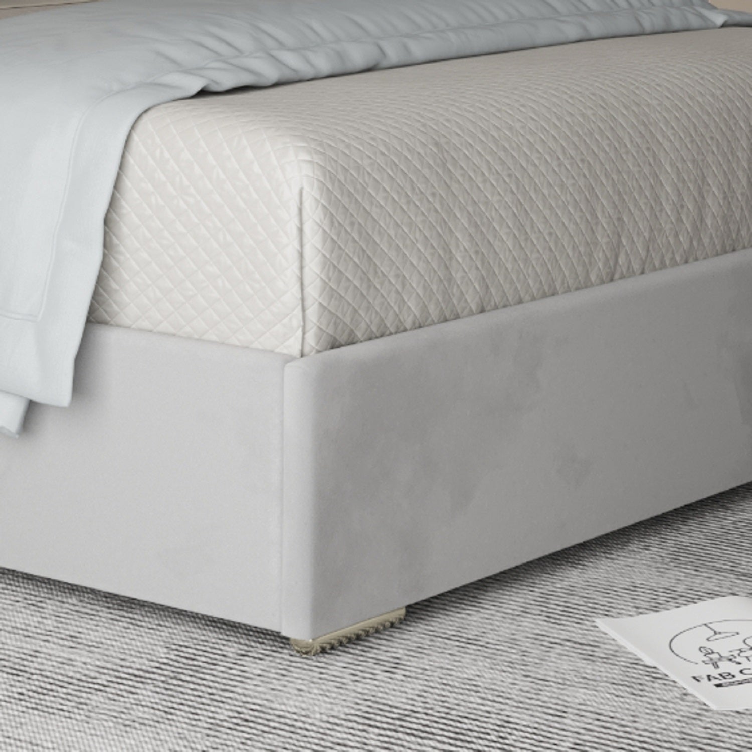 Mayfair Upholstered Soft Velvet Metal Bed Frame