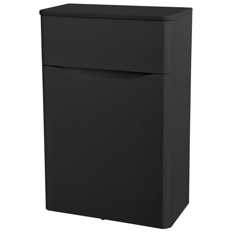 Noah Matt Graphite 500MM WC Unit With Concealed Cistern