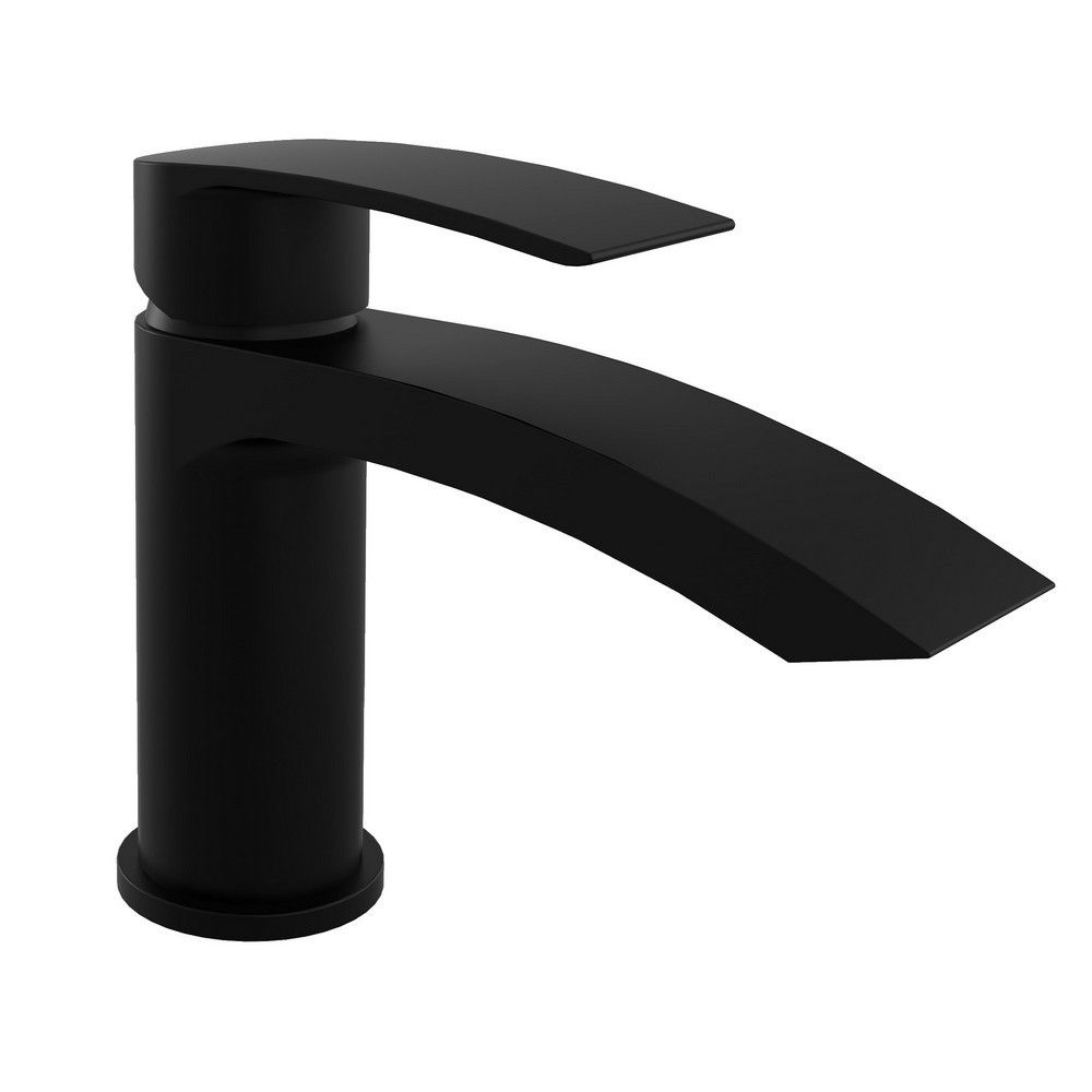 Noir Arc Mini Mono Basin Mixer With Click Waste