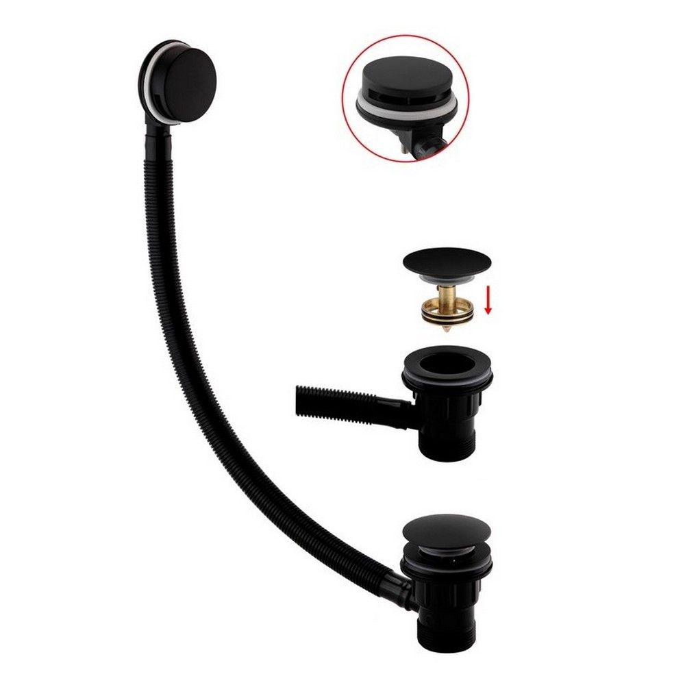 Noir Orb Wall Mounted Bath Spout