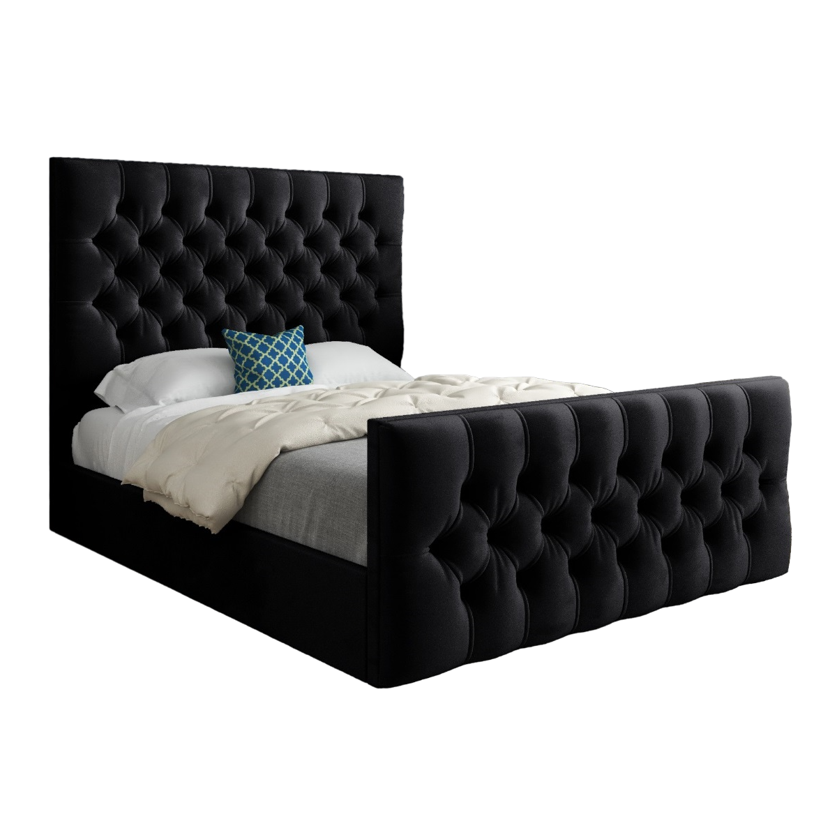 Novara Upholstered Soft Velvet Bed Frame