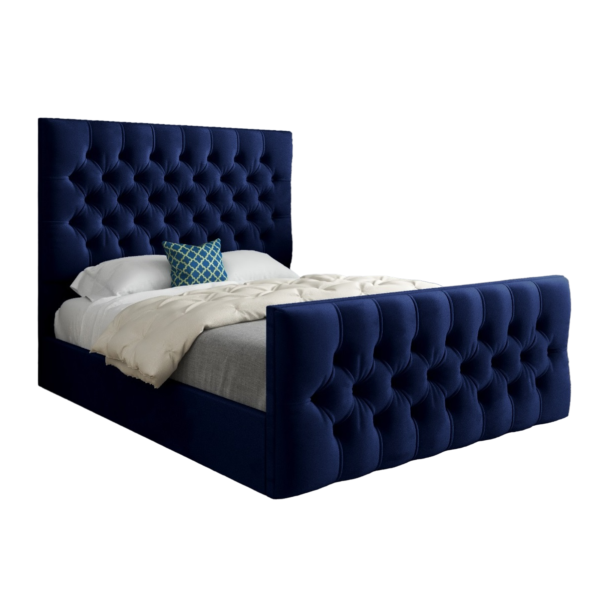 Novara Upholstered Soft Velvet Bed Frame