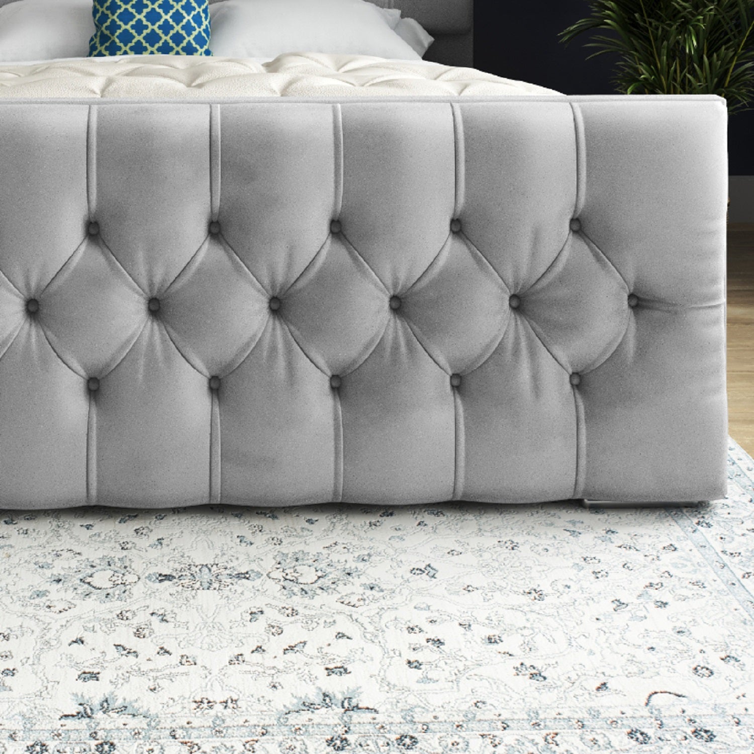 Novara Upholstered Soft Velvet Bed Frame