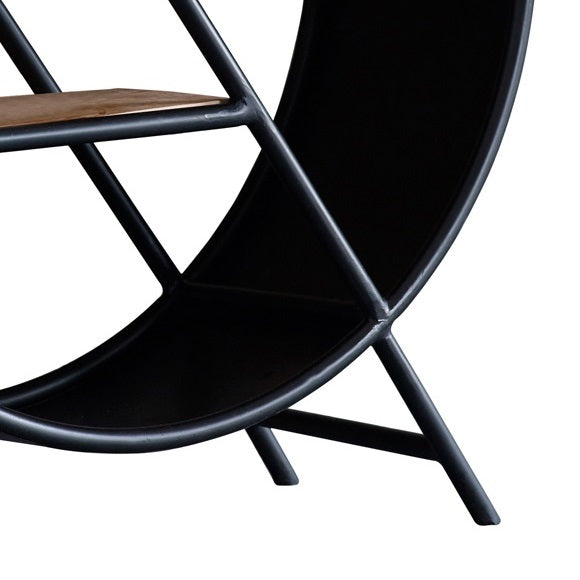 Westhought Industrial Round Open Bookcase