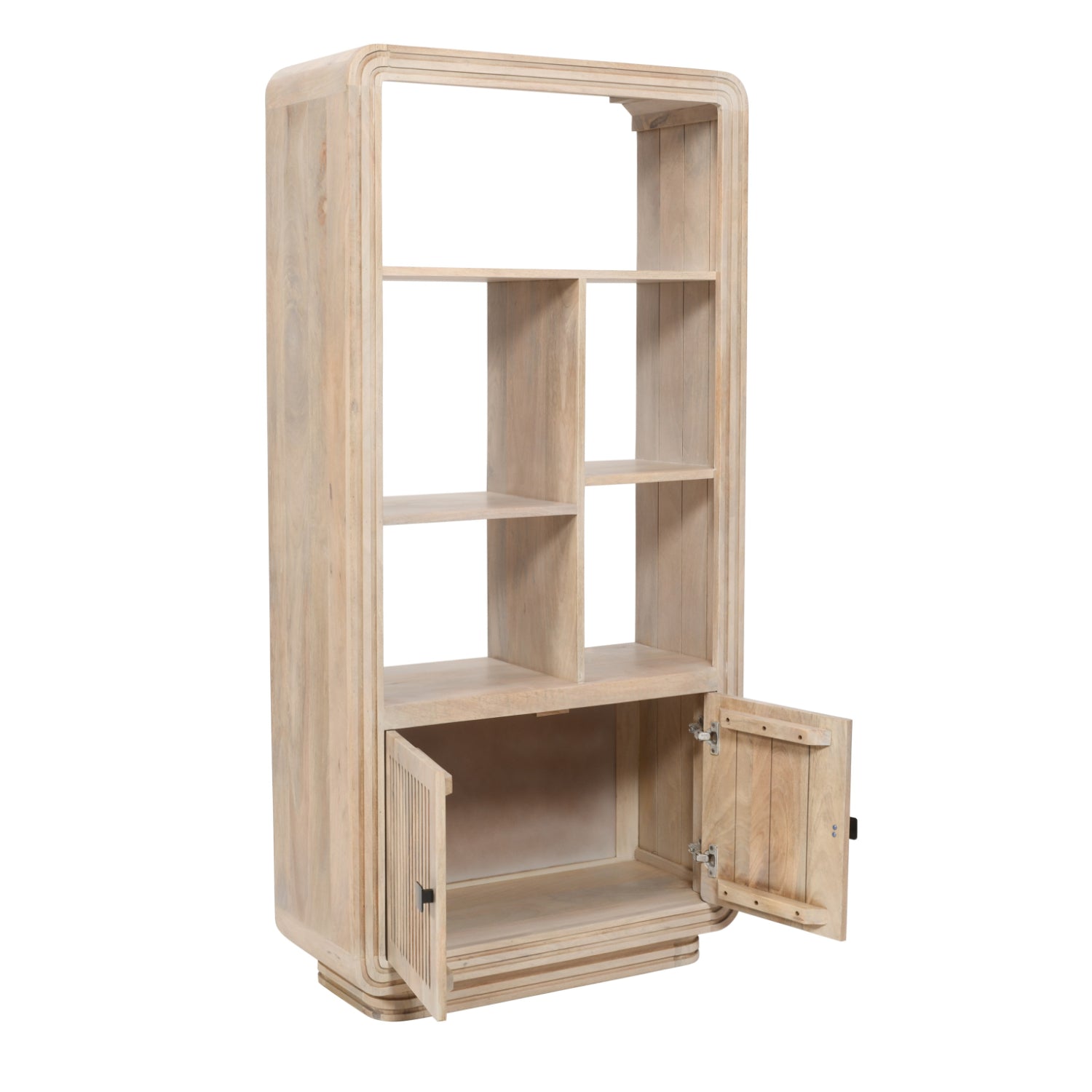 Tutti Carved Mango Wood Bookcase