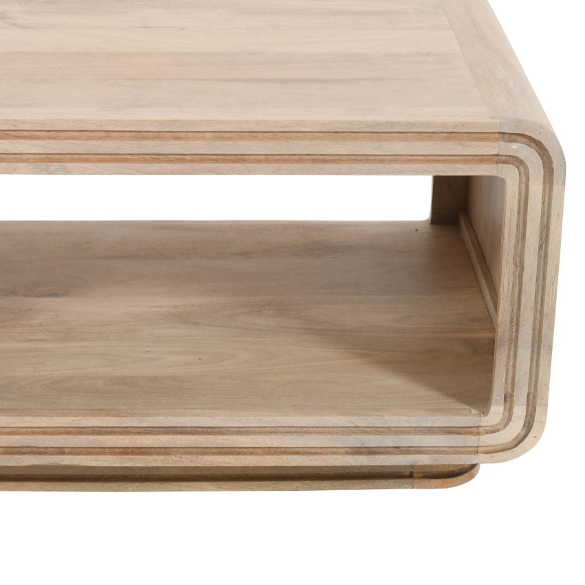 Tutti Carved Mango Wood Coffee Table