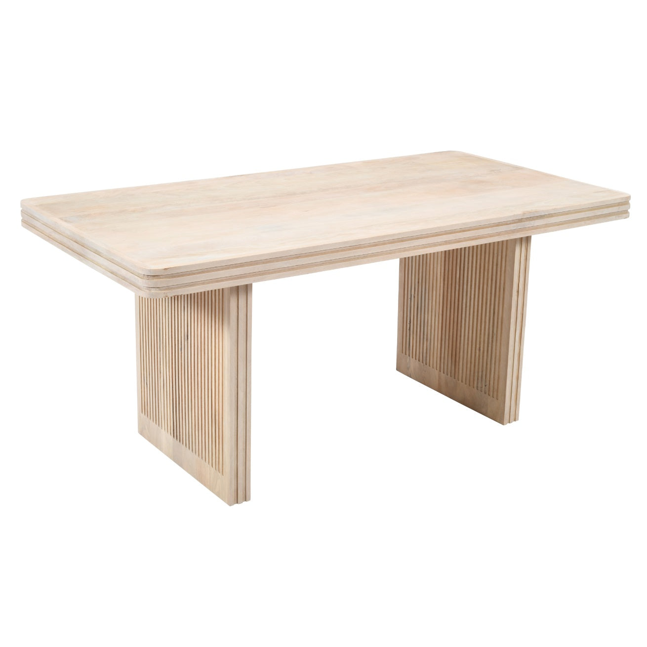 Tutti Carved Mango Wood Dining Table 6 Seater