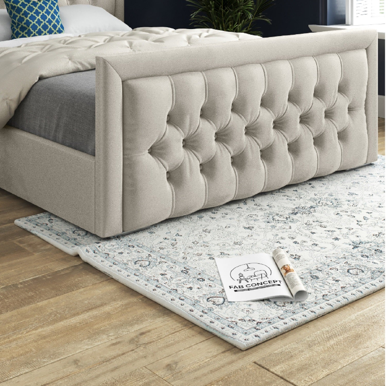 Rovigo Upholstered Soft Velvet Bed Frame