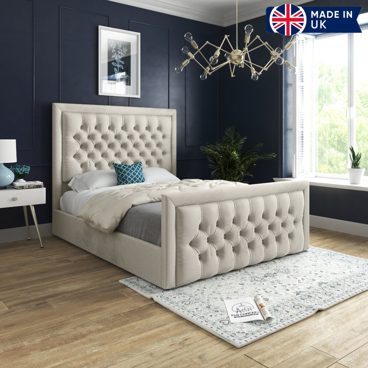 Rovigo Upholstered Soft Velvet Bed Frame