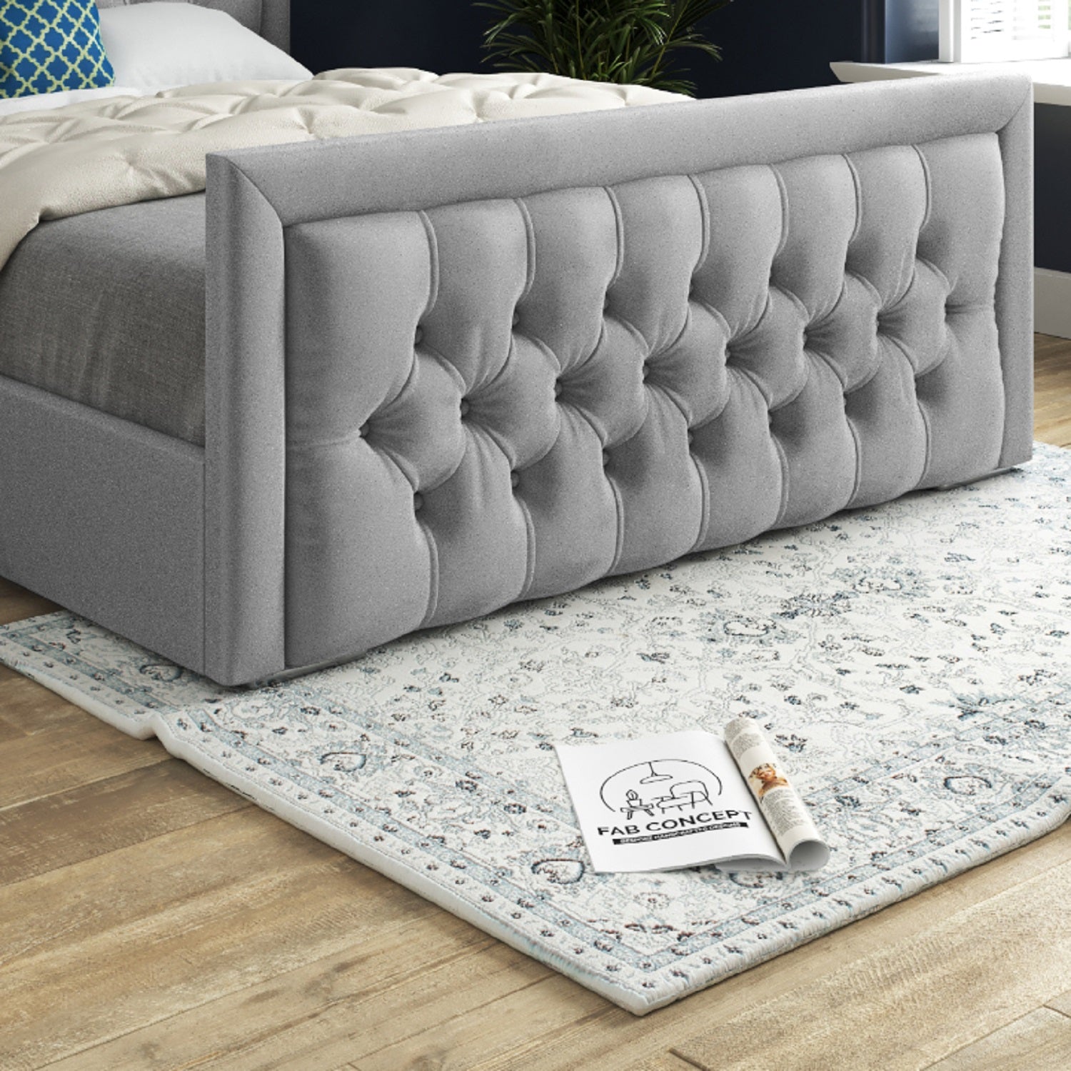 Rovigo Upholstered Soft Velvet Bed Frame