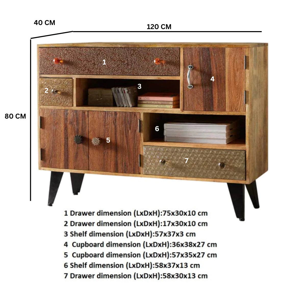 Dekker Large Sideboard 1