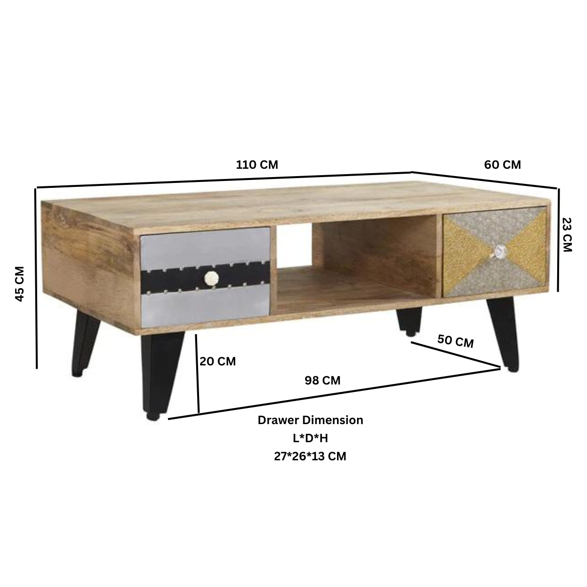 Dekker 4 Drawer Coffee Table