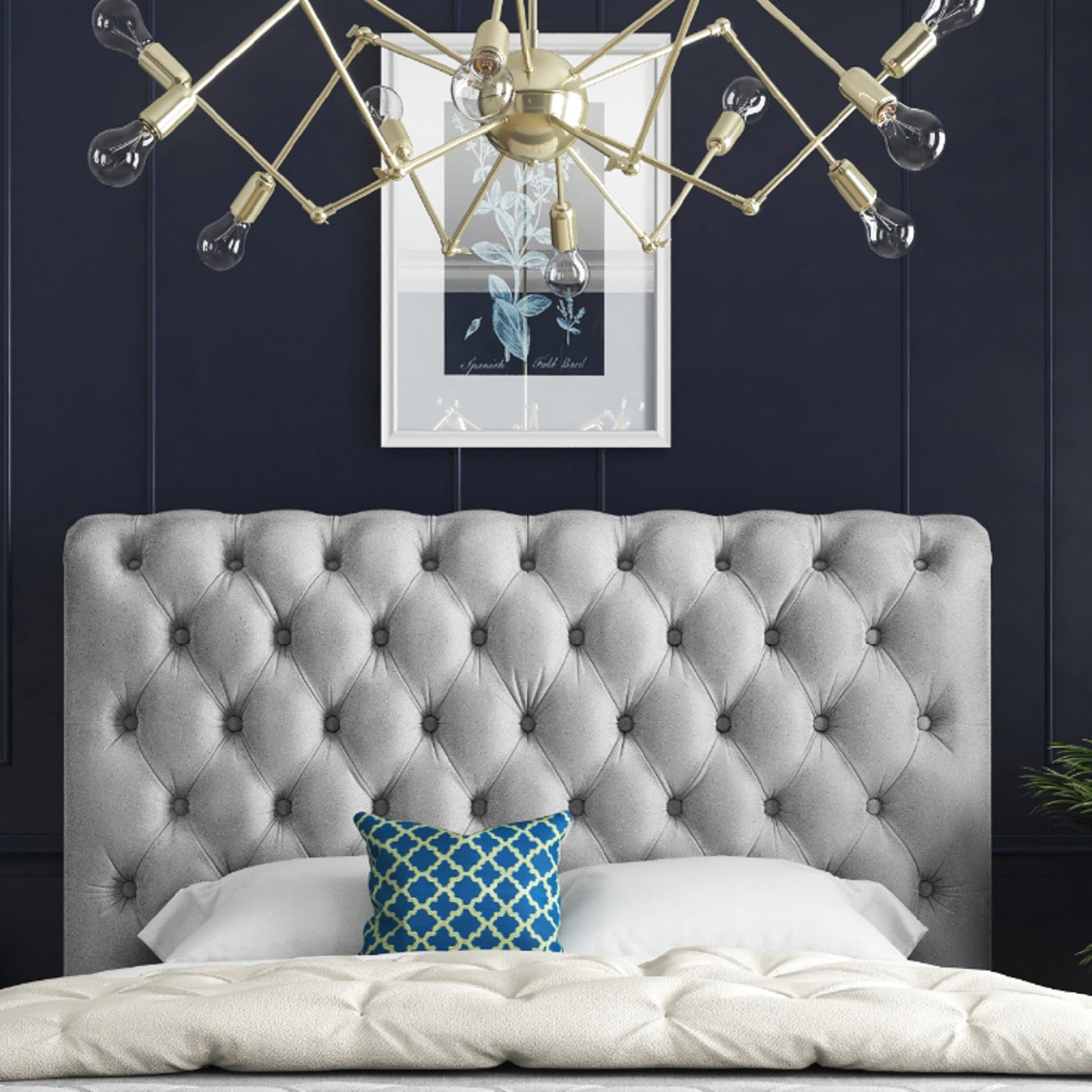 Sienna Sleigh Upholstered Soft Velvet Bed Frame