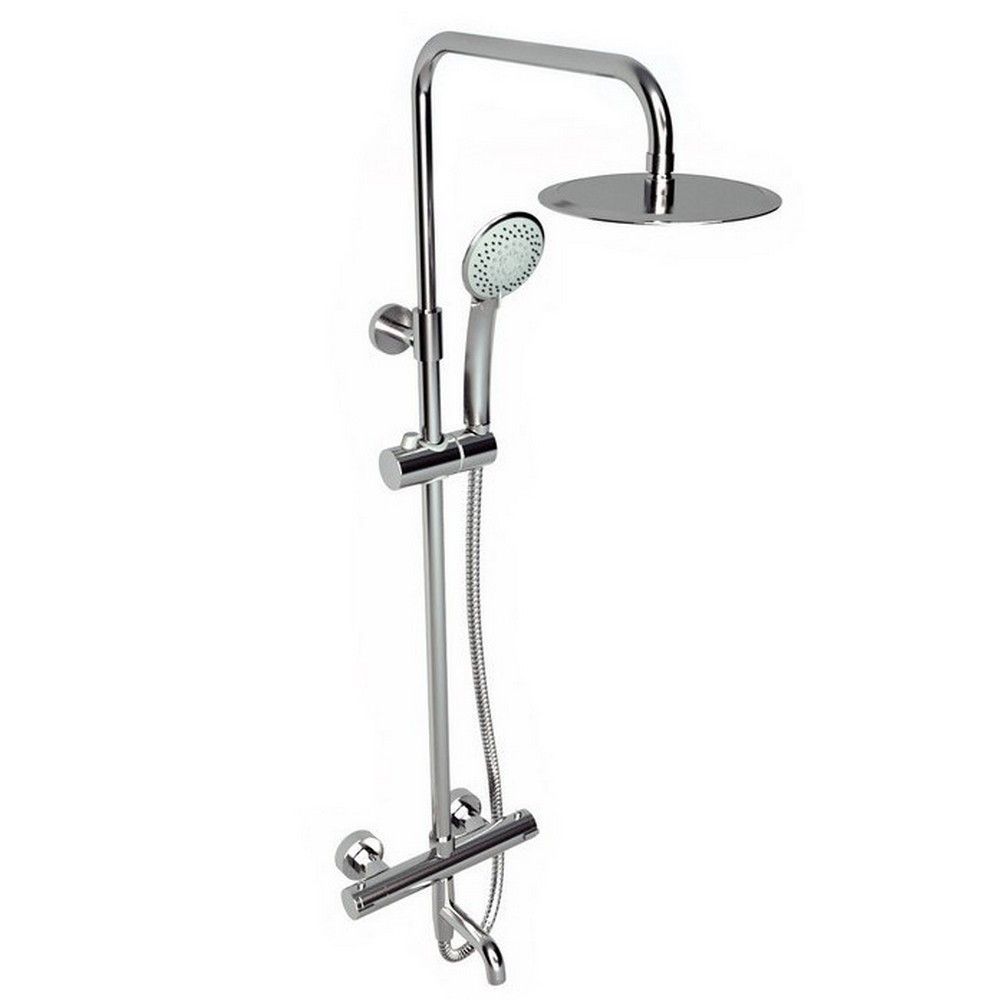 Stratia Thermostatic Shower With Overhead Drencher, Sliding Handset & Bath Filler Spout