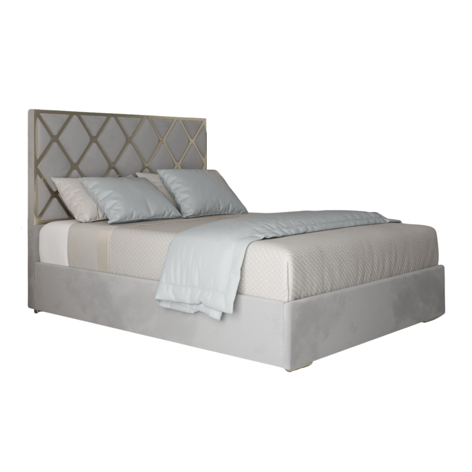 Tammy Upholstered Soft Velvet Metal Bed Frame