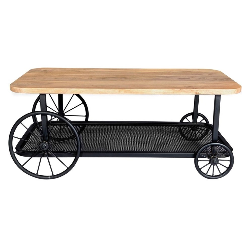 Elara Wheel Coffee Table