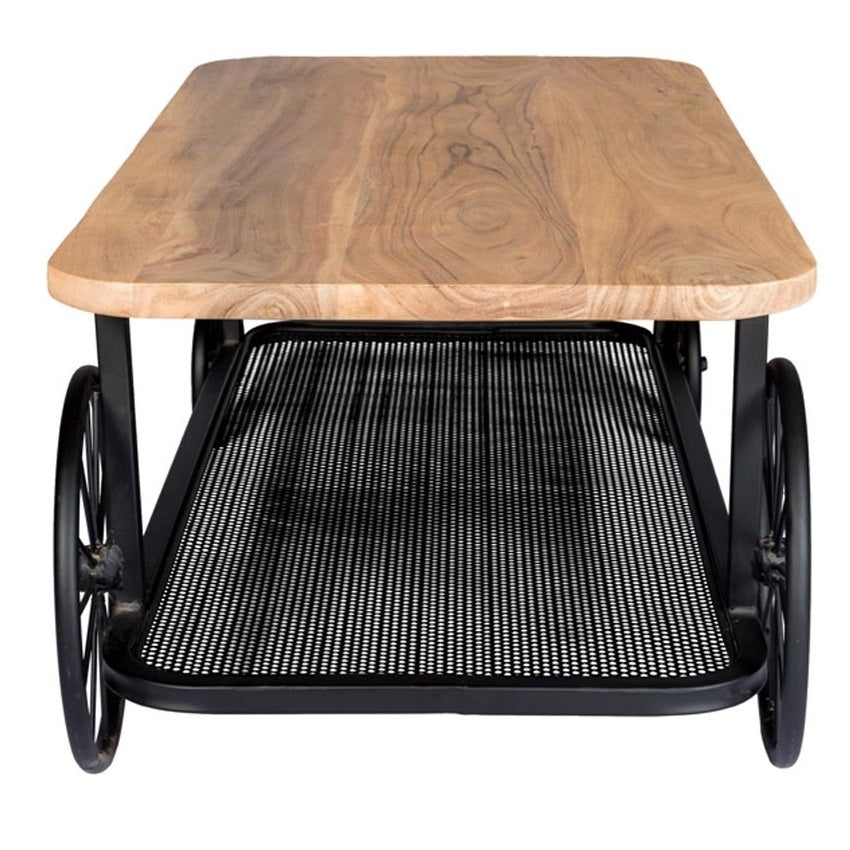 Elara Wheel Coffee Table