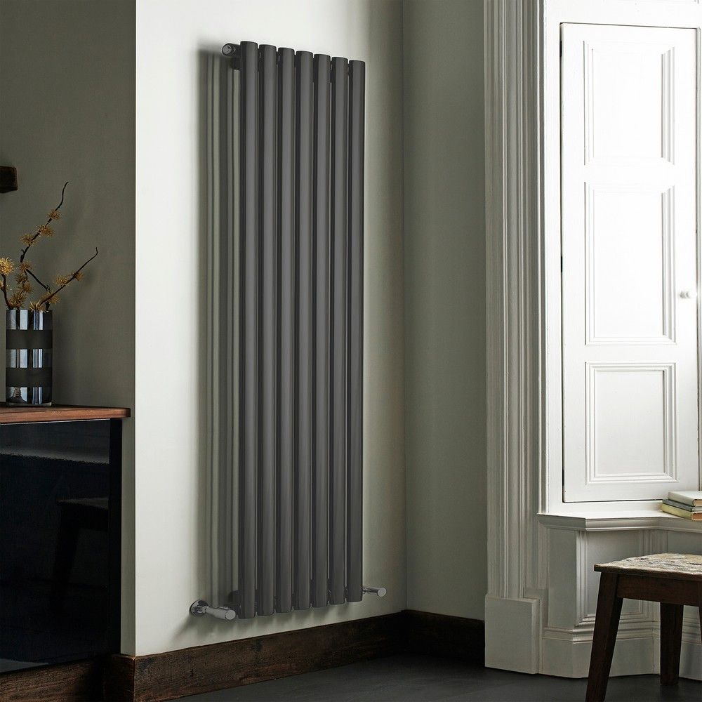 Alpine Anthracite Vertical Single Sided Radiator
