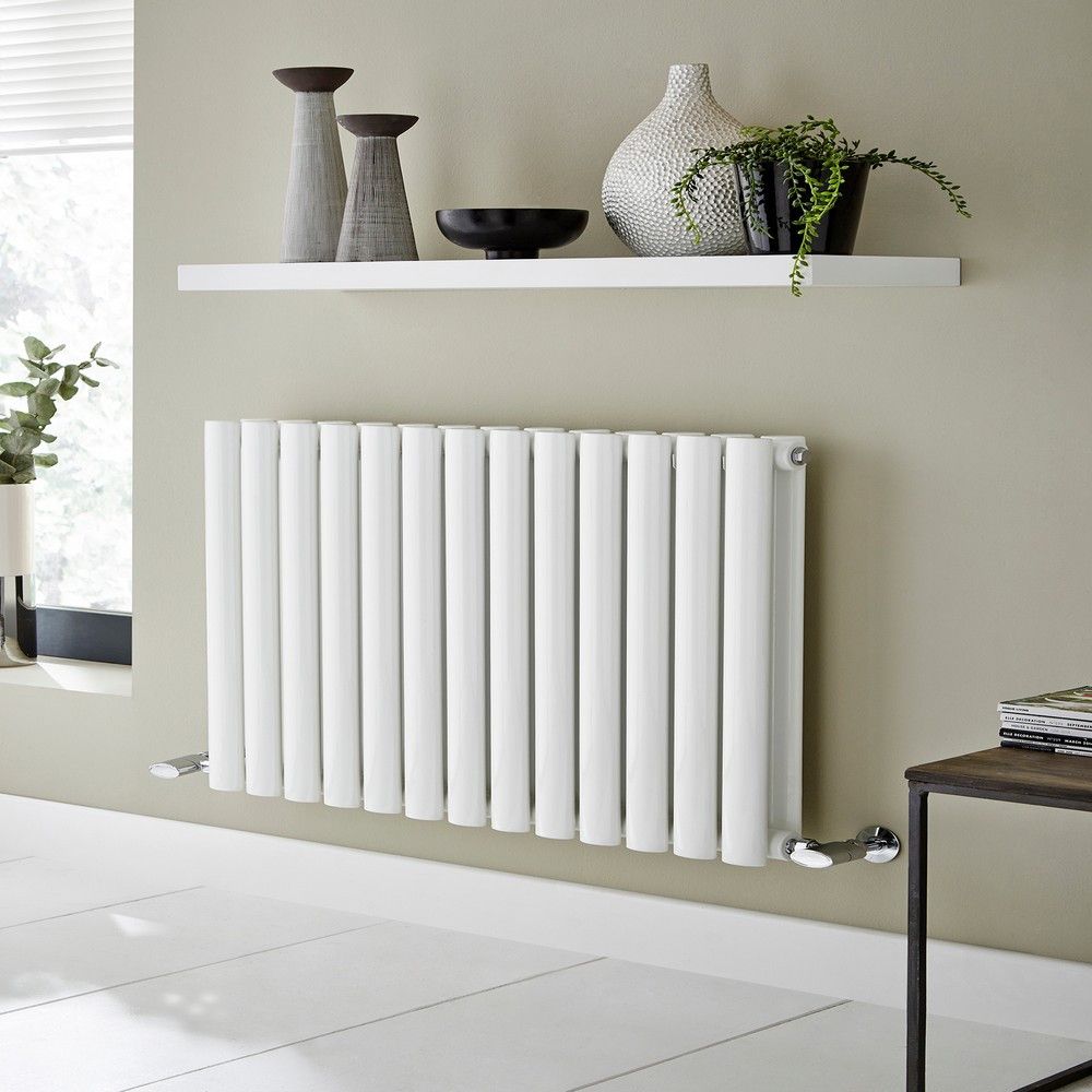 Alpine White Horizontal Single Sided Radiator