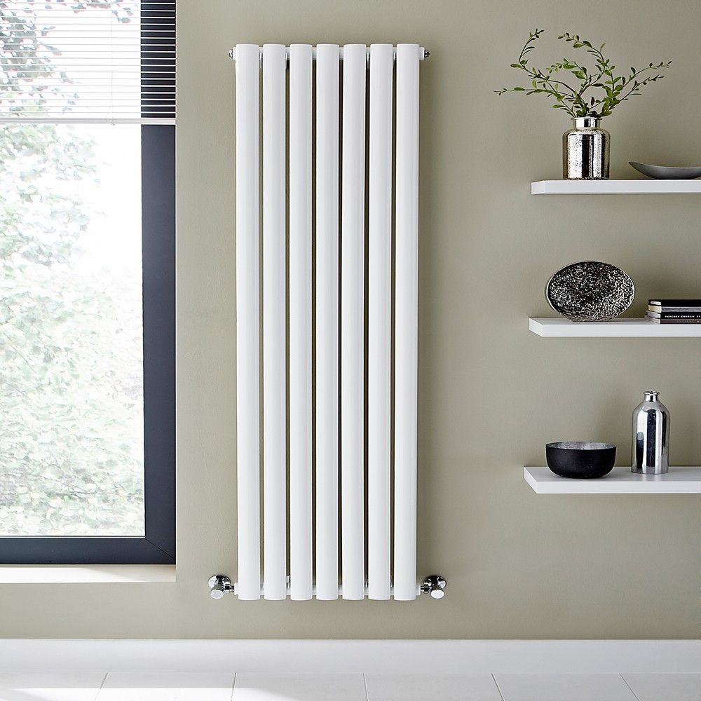 Alpine White Vertical Double Sided Radiator