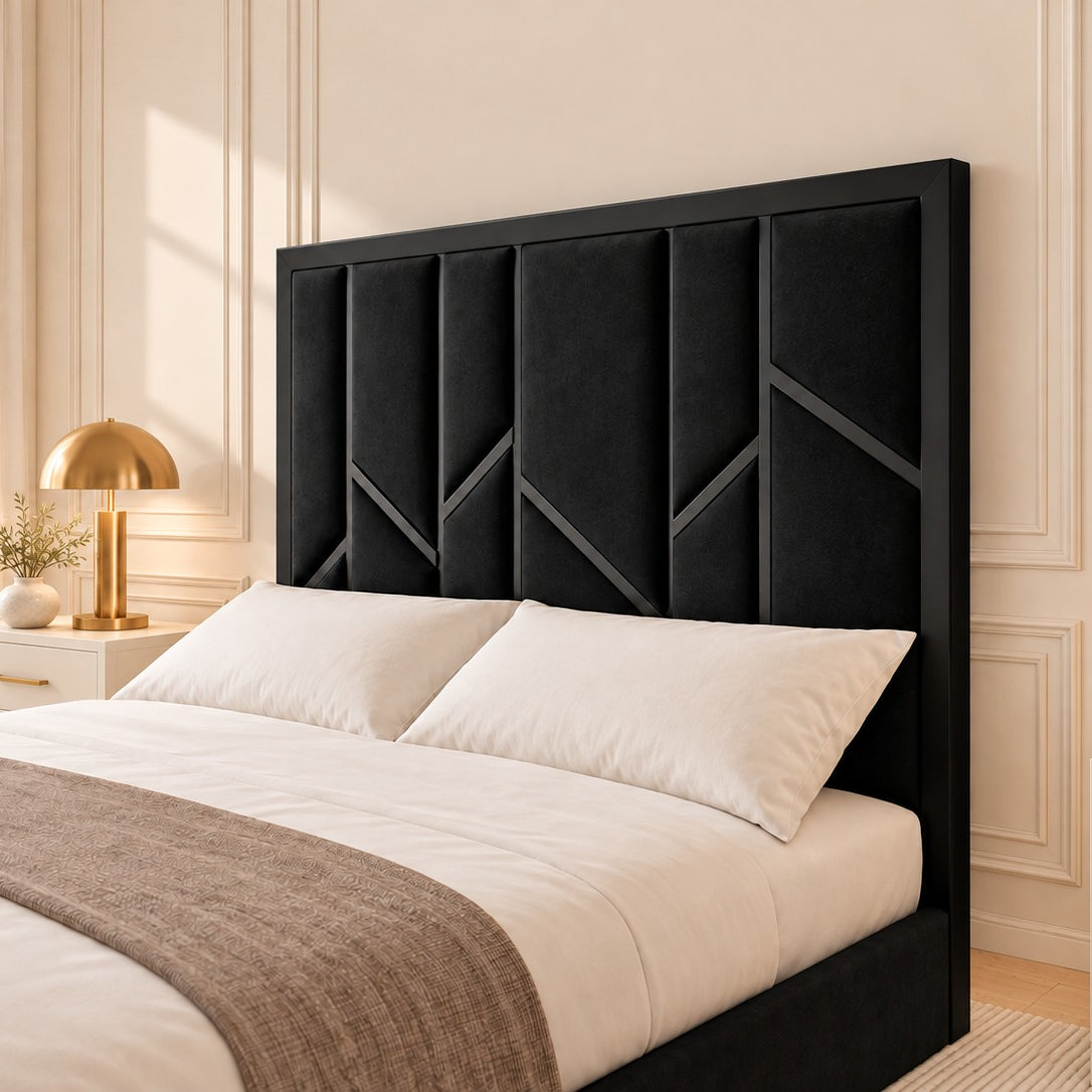 Anji Luxe Metal TV Bed Frame