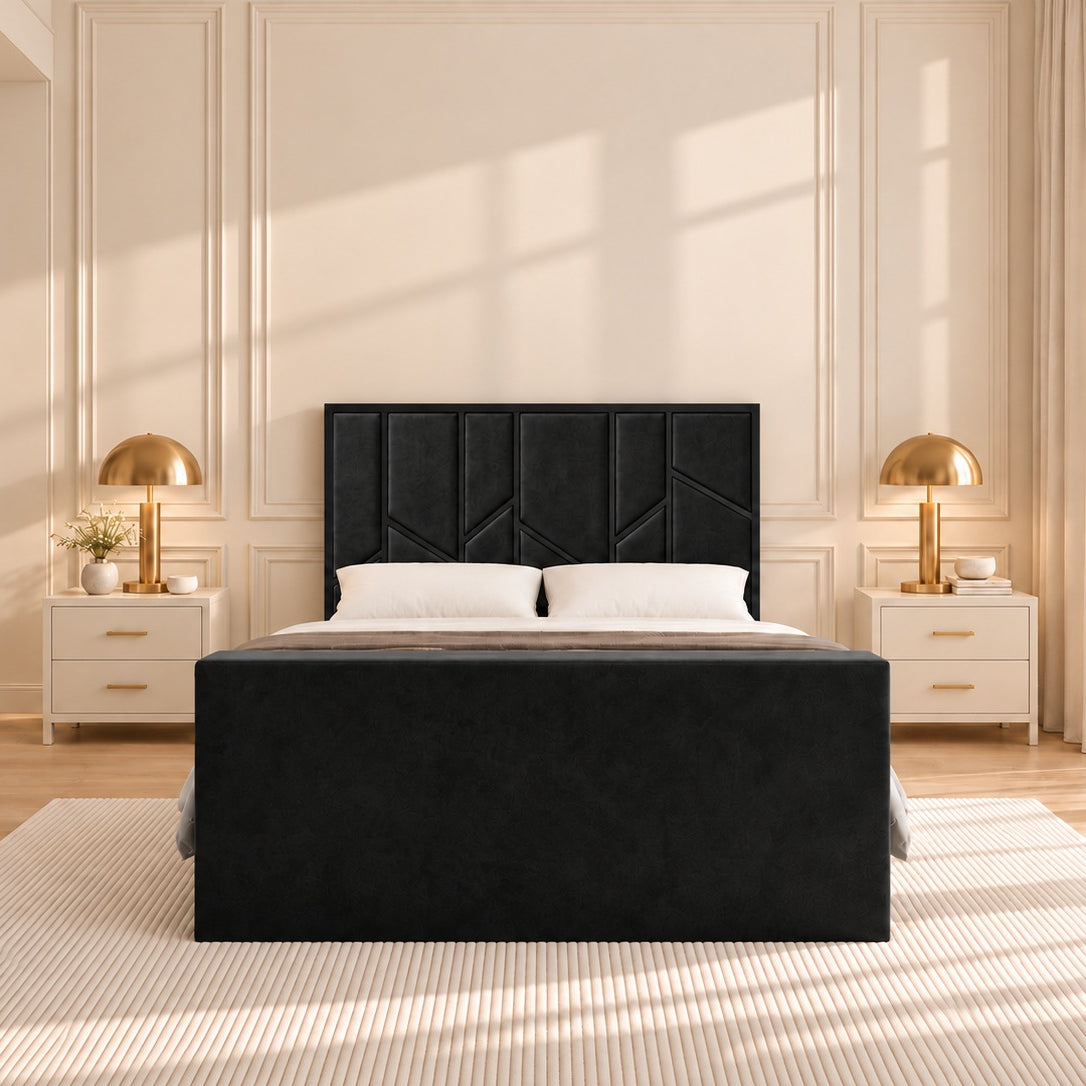 Anji Luxe Metal TV Bed Frame
