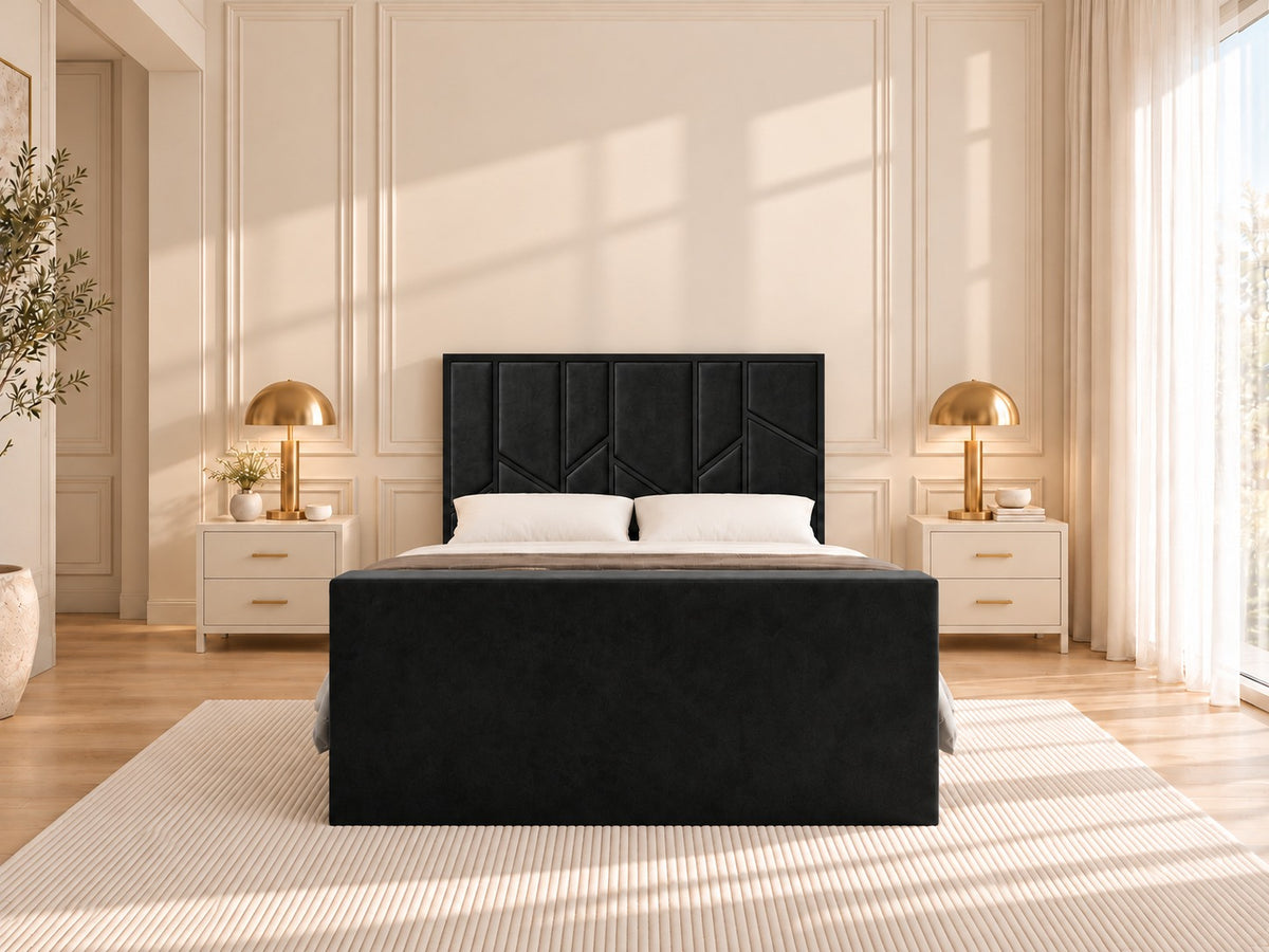 Anji Luxe Metal TV Bed Frame