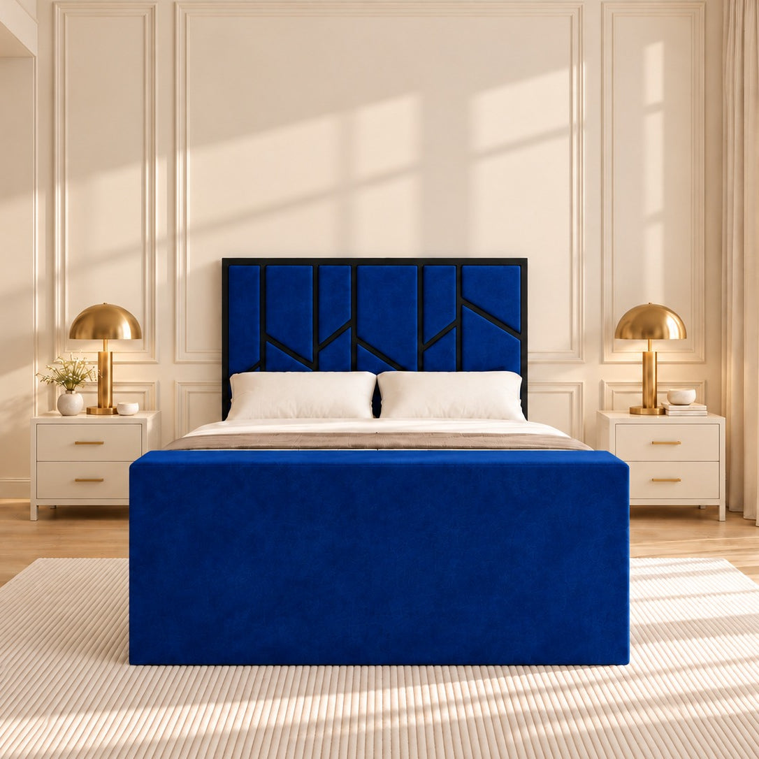 Anji Luxe Metal TV Bed Frame