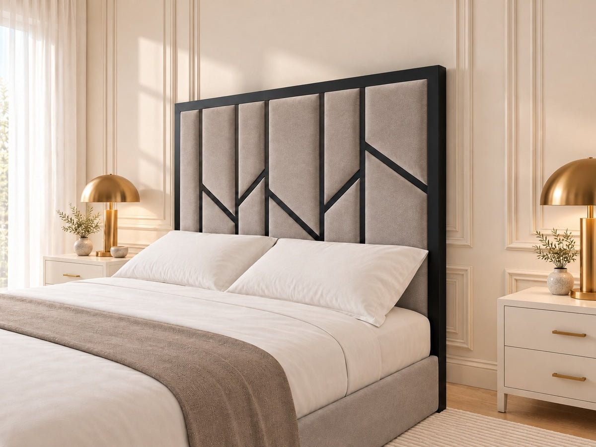 Anji Luxe Metal TV Bed Frame