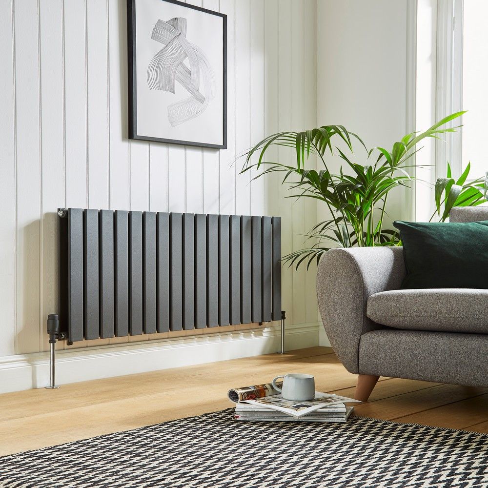Belmont Anthracite Horizontal Single Sided Radiator