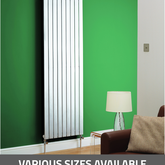 Belmont White Gloss Vertical Double Sided Radiator