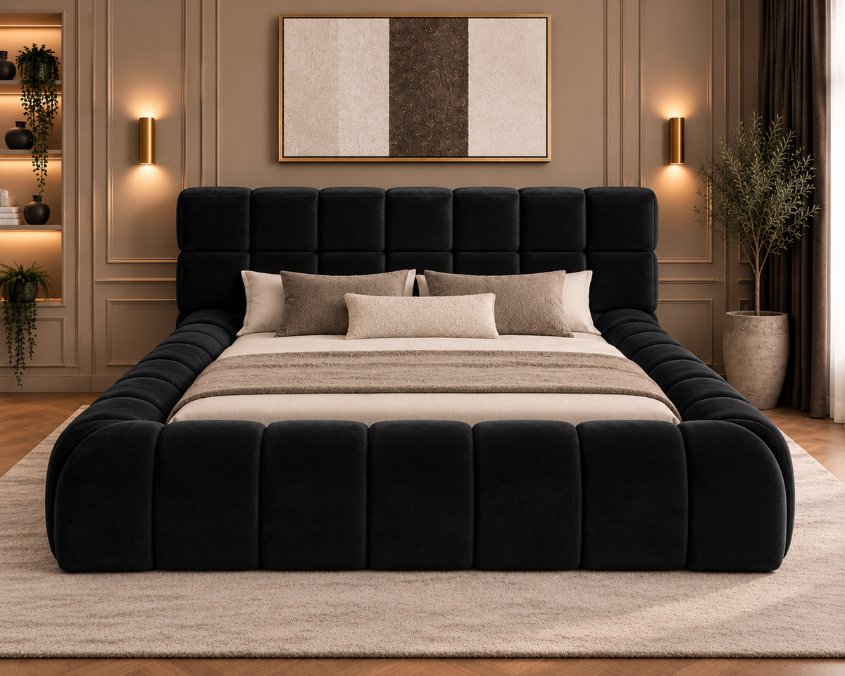 Celine Boucle Upholstered Bed Frame