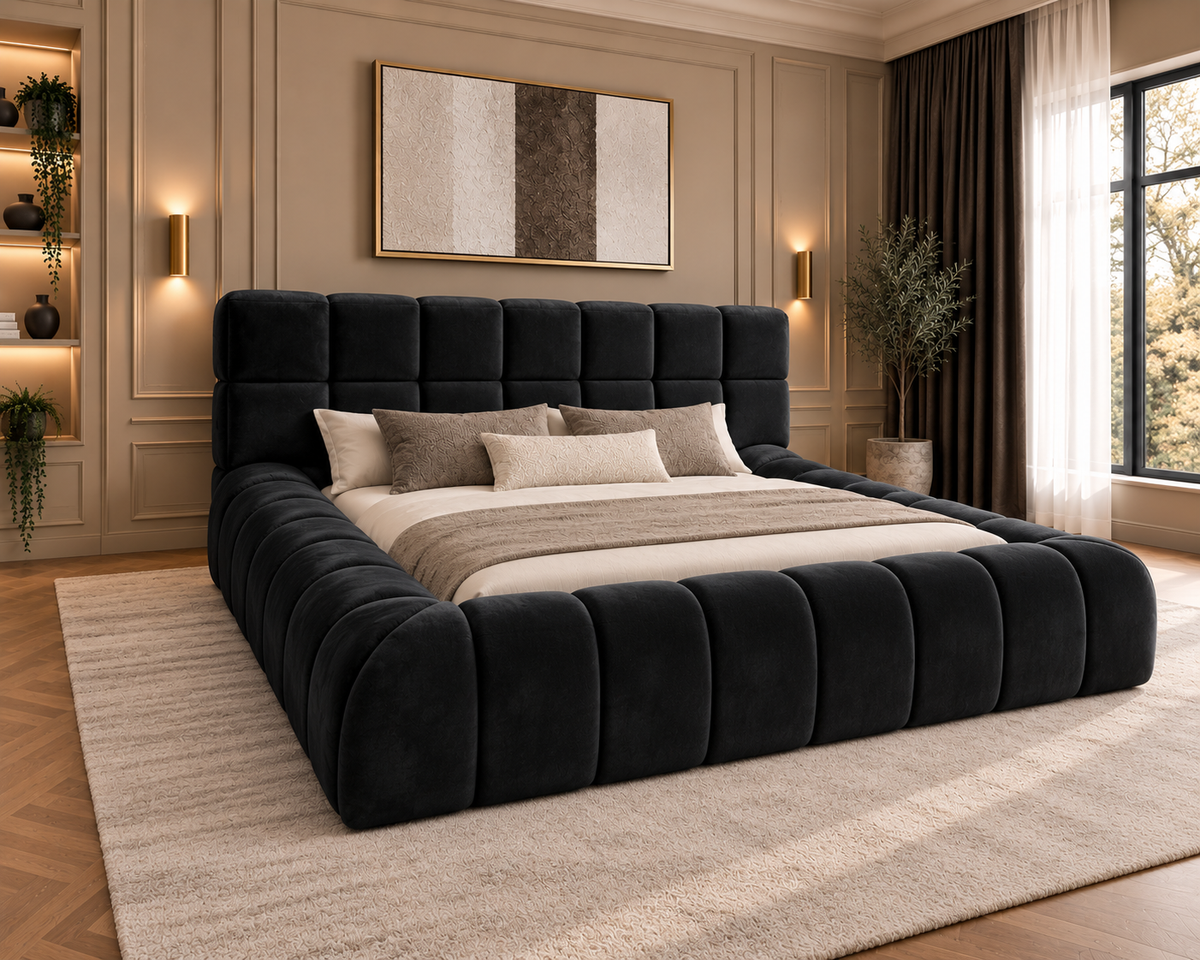 Celine Boucle Upholstered Bed Frame