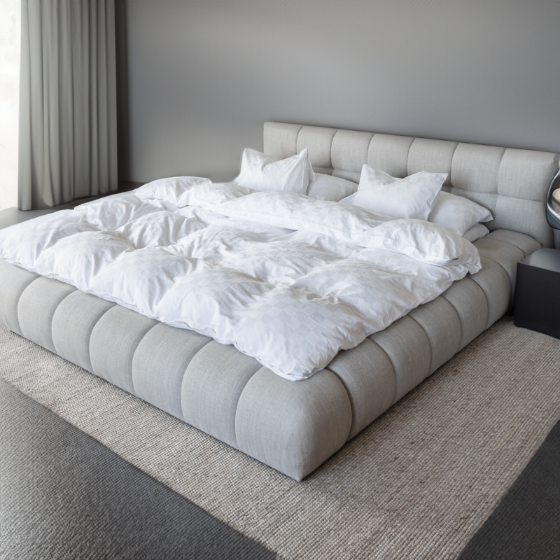 Celine Boucle Upholstered Bed Frame