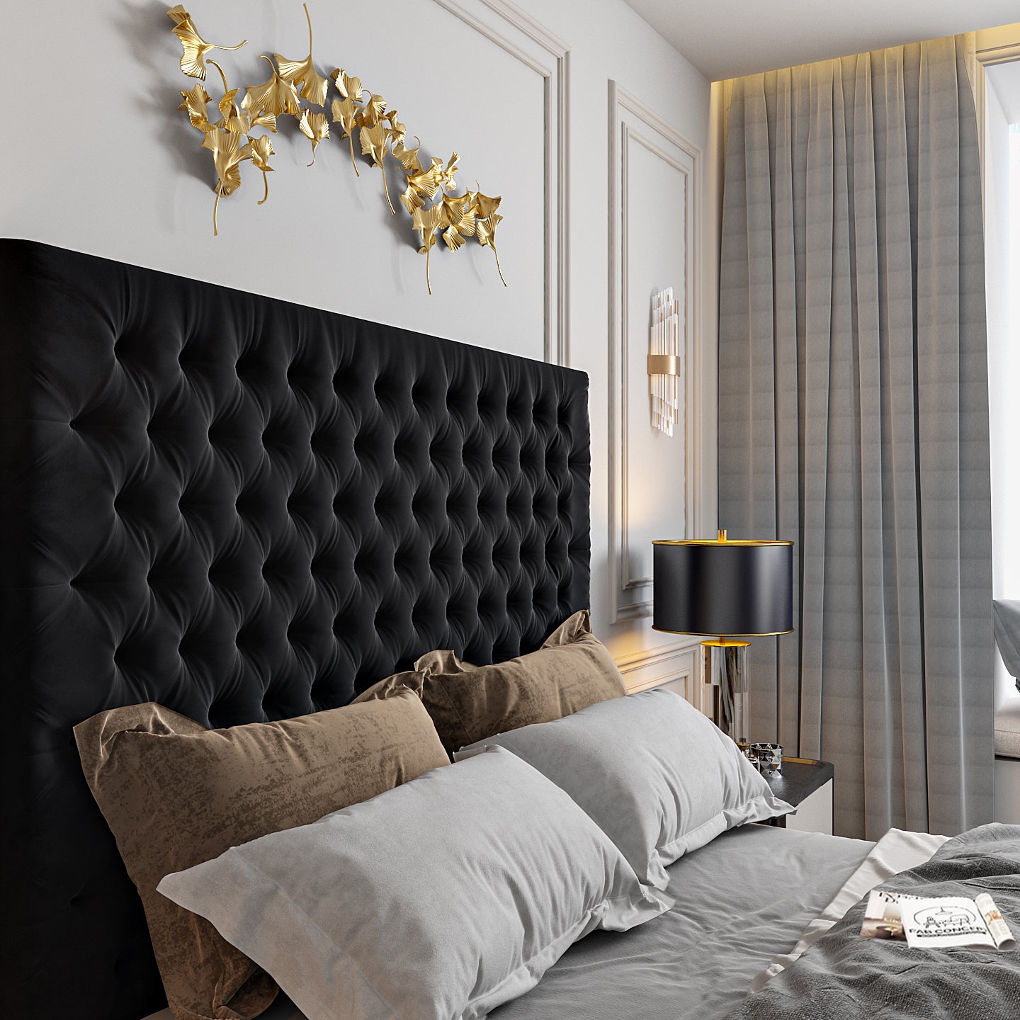 Claridges Upholstered Soft Velvet Tv Bed Frame