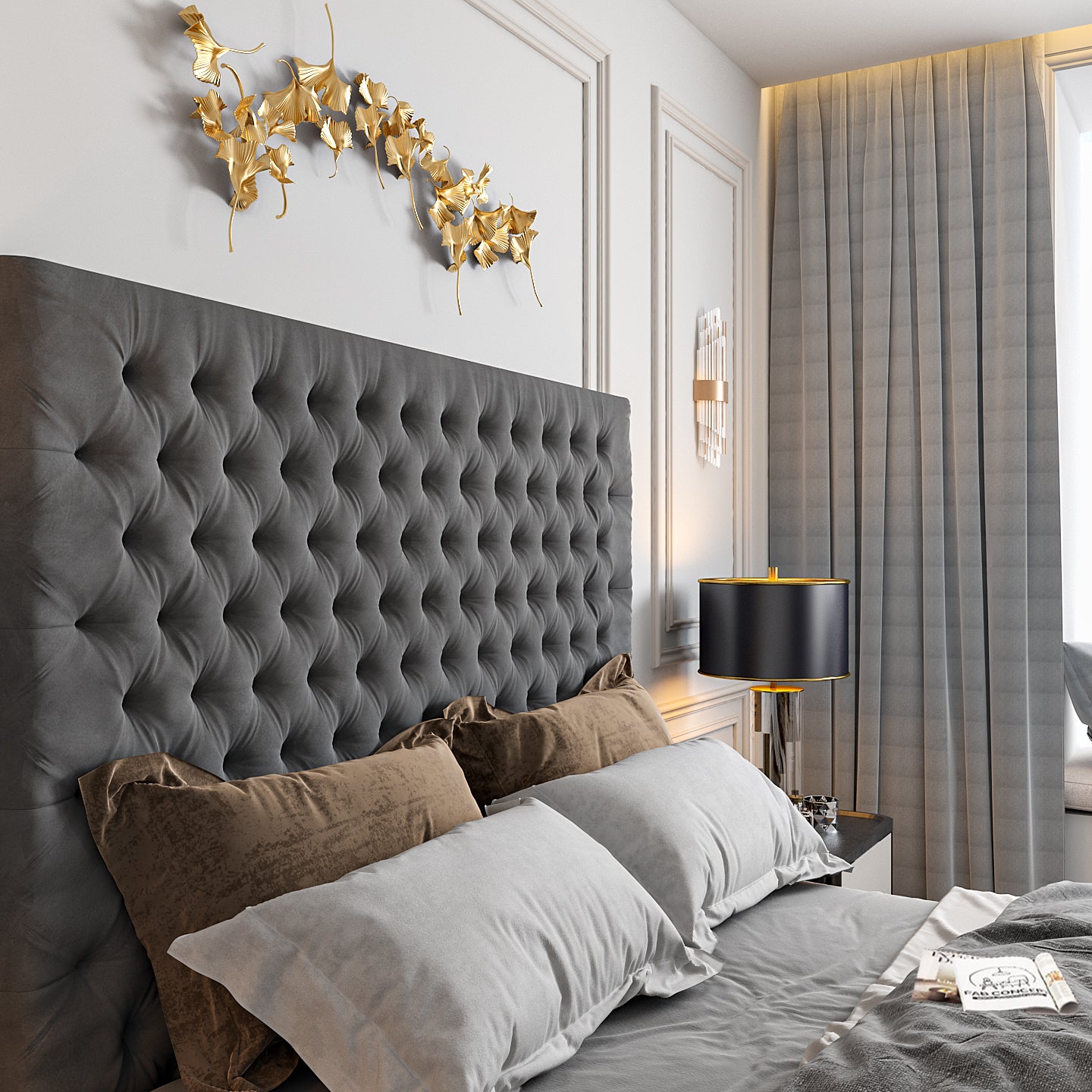 Claridges Upholstered Soft Velvet Tv Bed Frame