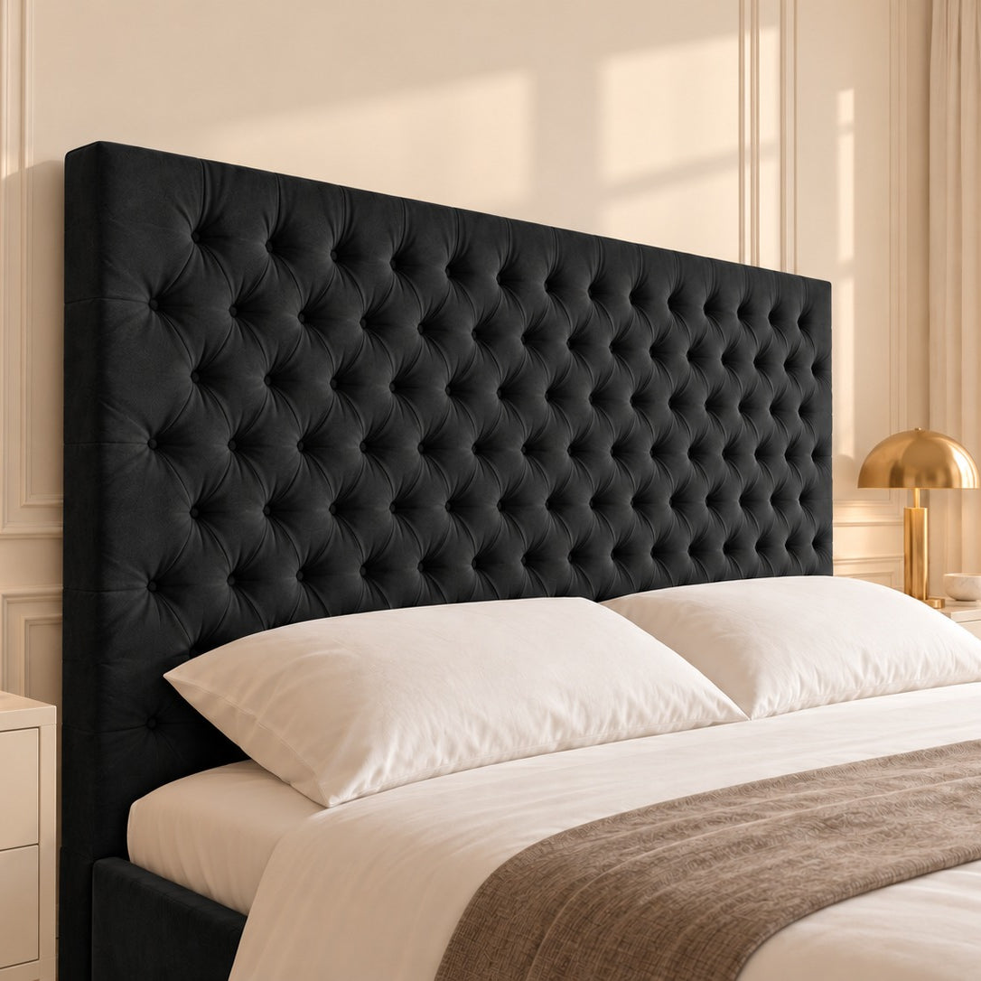 Claridges Upholstered Soft Velvet Tv Bed Frame