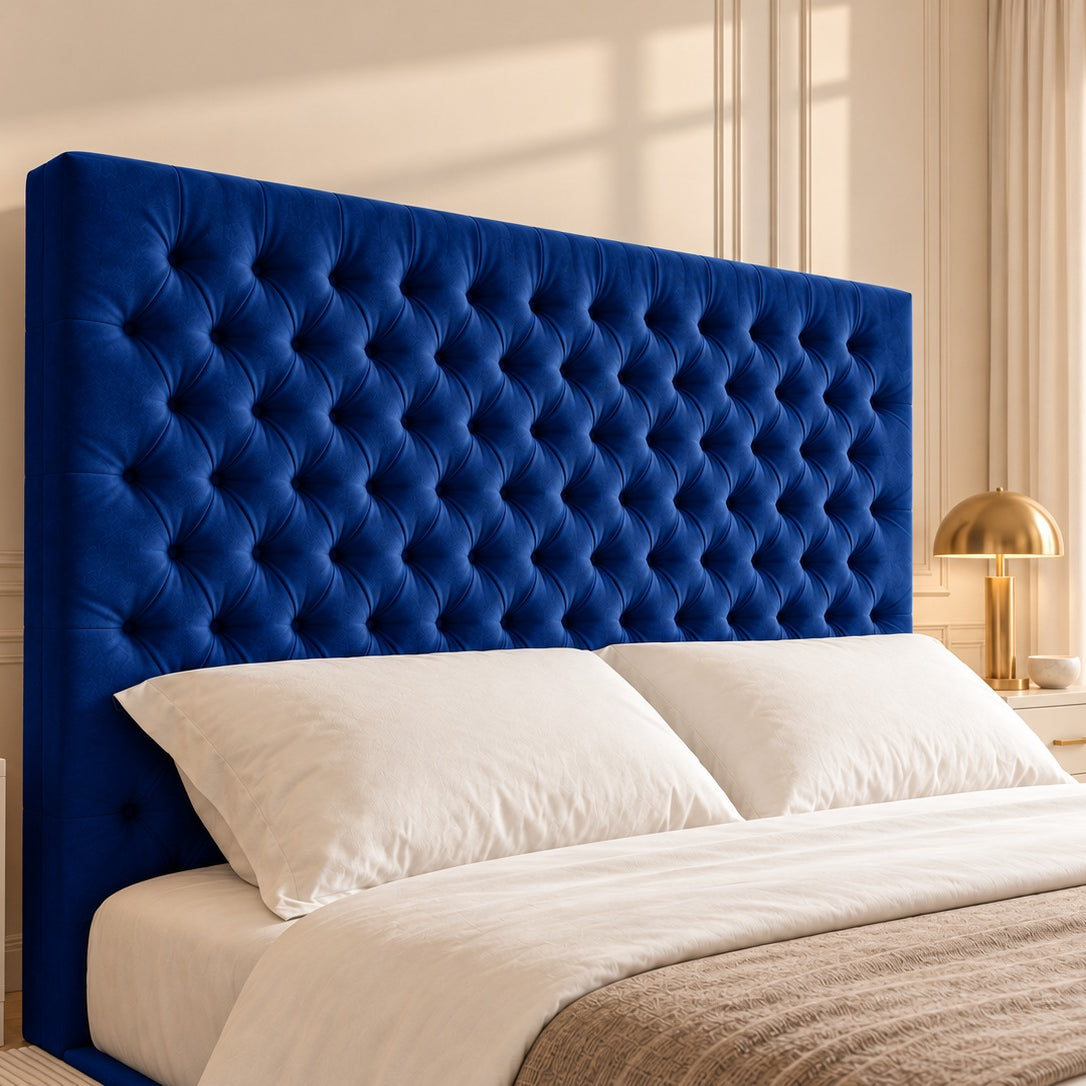 Claridges Upholstered Soft Velvet Tv Bed Frame