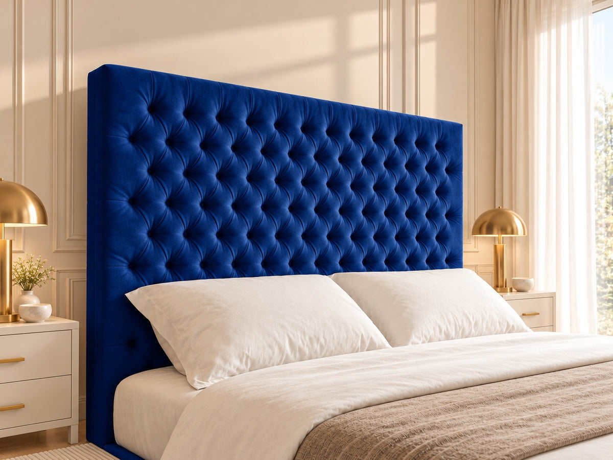 Claridges Upholstered Soft Velvet Tv Bed Frame
