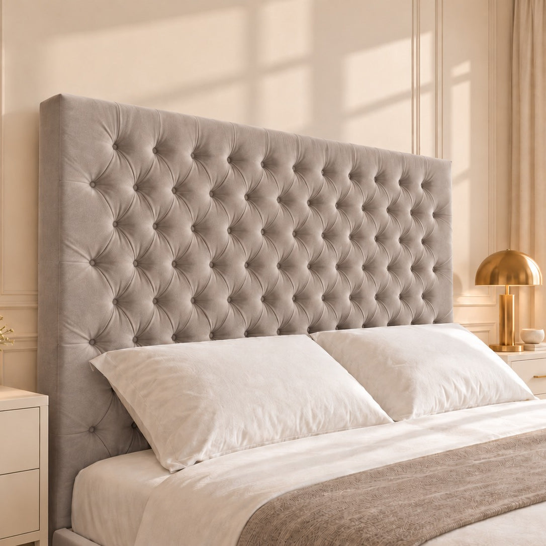 Claridges Upholstered Soft Velvet Tv Bed Frame