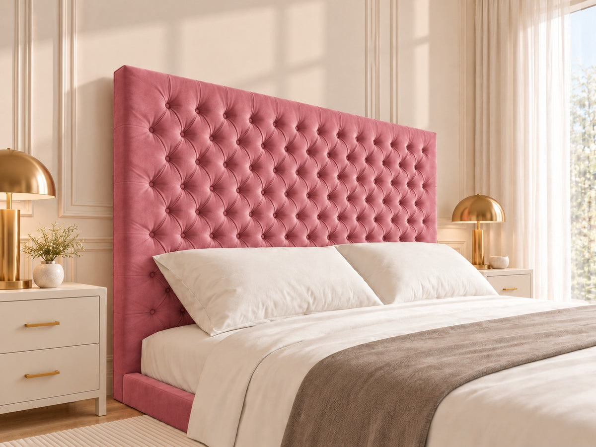 Claridges Upholstered Soft Velvet Tv Bed Frame