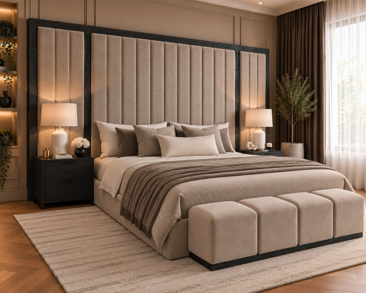Coco Tropez Line Wallboard Bed