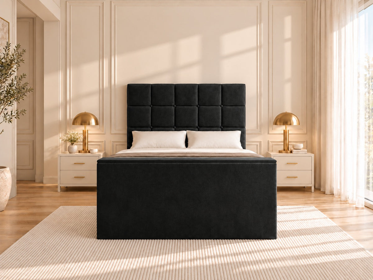 Cubica Upholstered TV Bed Frame